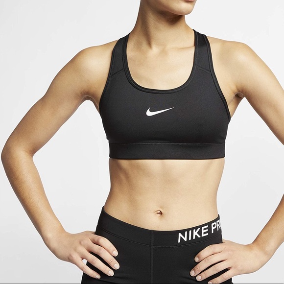 Nike Other - NWT Nike Black Sports Bra with White Logo